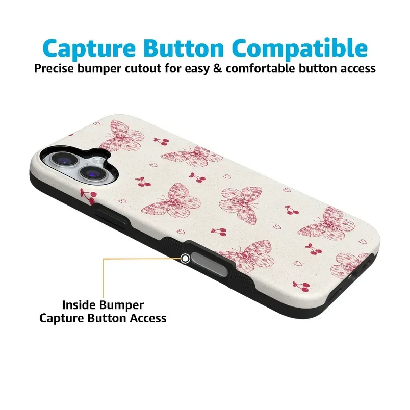 Heart Flutters | Butterfly Case iPhone Case get.casely 