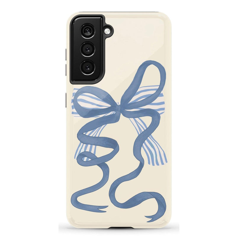 Heartstrings | Blue Bow Case Phone Case Casetry Essential Galaxy S21