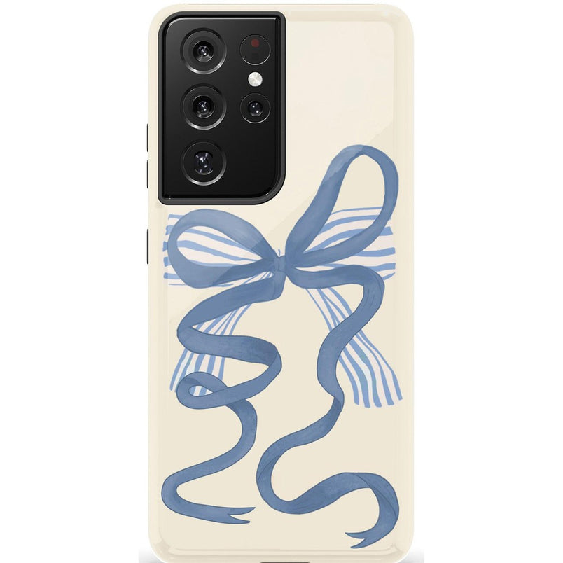 Heartstrings | Blue Bow Case Phone Case Casetry Essential Galaxy S21 Ultra