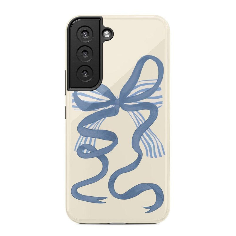 Heartstrings | Blue Bow Case Phone Case Casetry Essential Galaxy S22