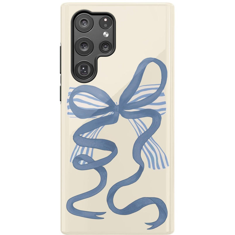 Heartstrings | Blue Bow Case Phone Case Casetry Essential Galaxy S22 Ultra