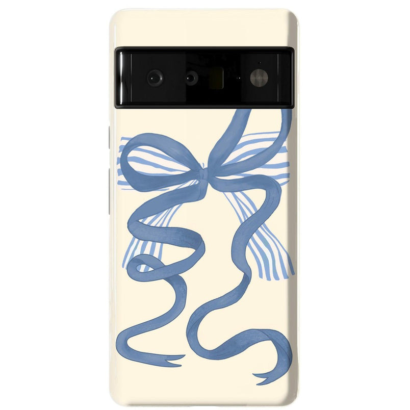 Heartstrings | Blue Bow Case Phone Case Casetry Essential Google Pixel 6