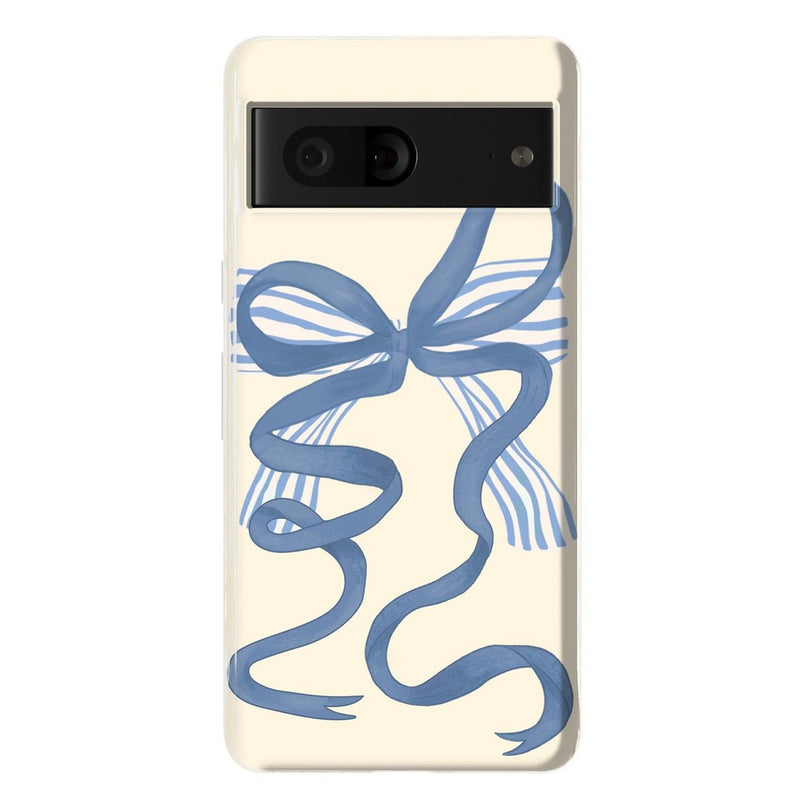 Heartstrings | Blue Bow Case Phone Case Casetry Essential Google Pixel 7