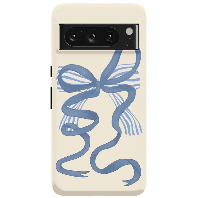 Heartstrings | Blue Bow Case Phone Case Casetry Essential Google Pixel 9