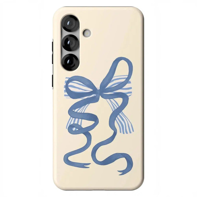 Heartstrings | Blue Bow Case Phone Case Casetry Essential + MagSafe® Galaxy S25 Plus