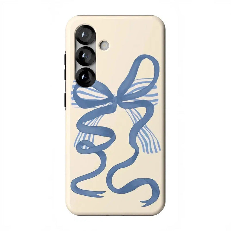 Heartstrings | Blue Bow Case Phone Case Casetry Essential + MagSafe® Galaxy S25