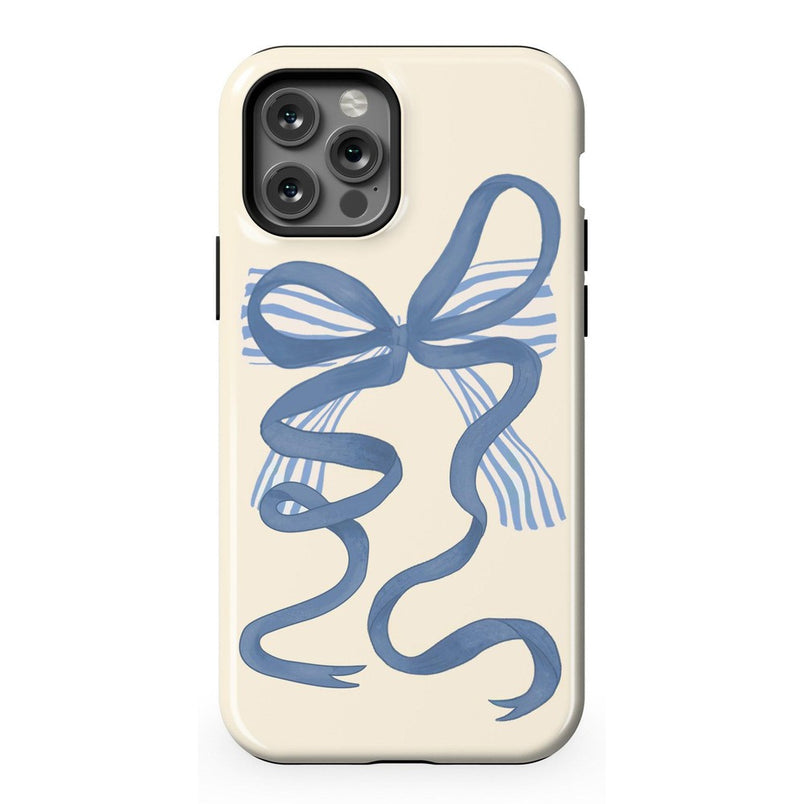 Heartstrings | Blue Bow Case Phone Case Casetry Essential + MagSafe® iPhone 12 Pro