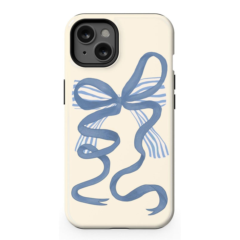 Heartstrings | Blue Bow Case Phone Case Casetry Essential + MagSafe® iPhone 13