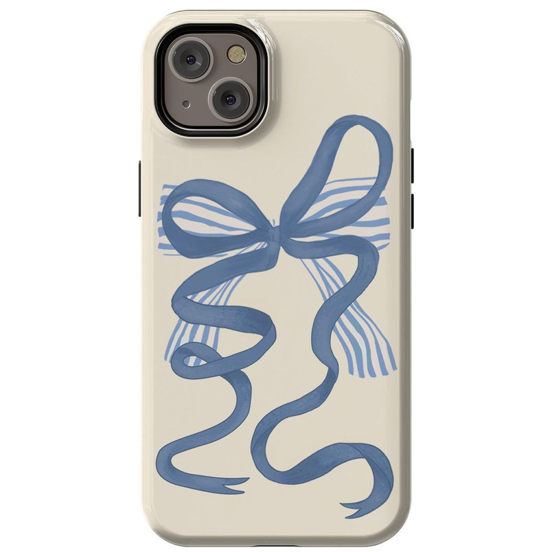 Heartstrings | Blue Bow Case Phone Case Casetry Essential + MagSafe® iPhone 14 Plus