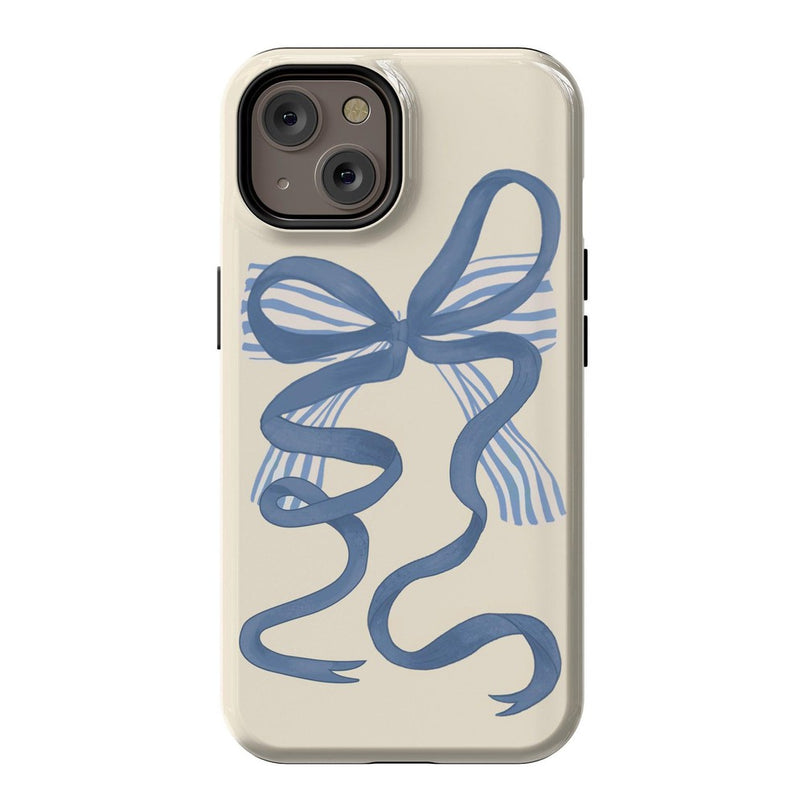 Heartstrings | Blue Bow Case Phone Case Casetry Essential + MagSafe® iPhone 14