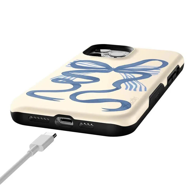 Heartstrings | Blue Bow Case Phone Case Casetry 