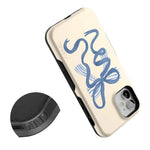 Heartstrings | Blue Bow Case Phone Case Casetry 