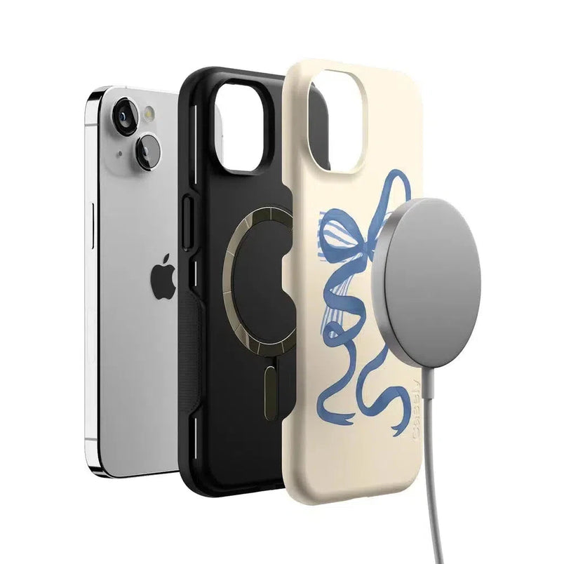 Heartstrings | Blue Bow Case Phone Case Casetry 