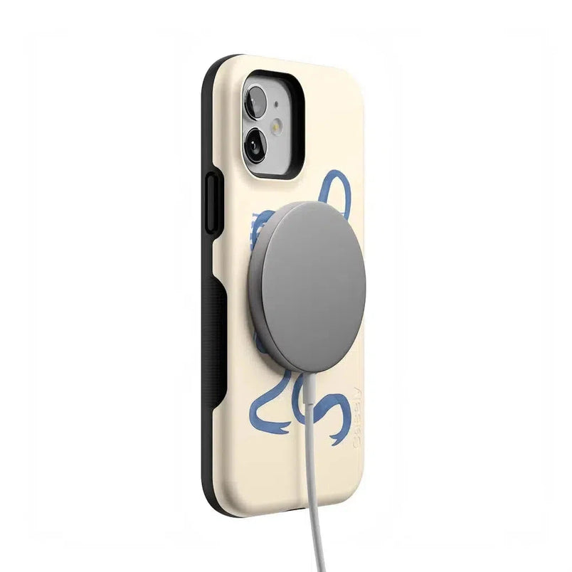 Heartstrings | Blue Bow Case Phone Case Casetry 