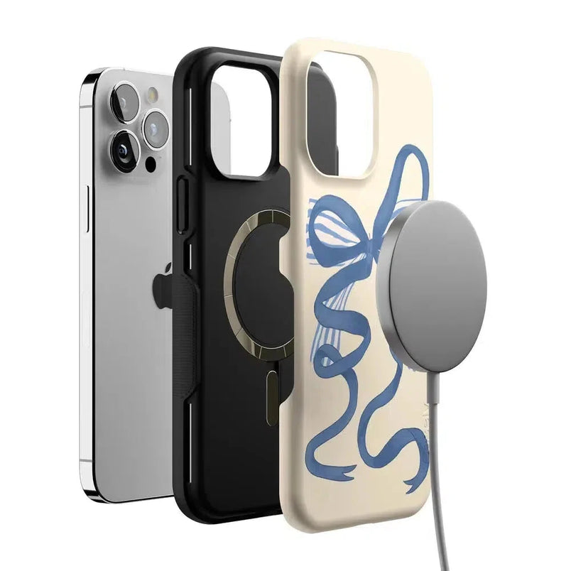 Heartstrings | Blue Bow Case Phone Case Casetry 