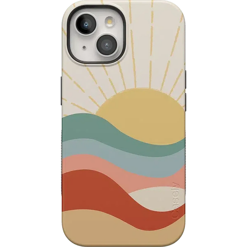 Here Comes the Sun | Colorblock Sunset Case iPhone Case get.casely Bold + MagSafe® iPhone 15 Plus