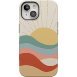 Here Comes the Sun | Colorblock Sunset Case iPhone Case get.casely Bold + MagSafe® iPhone 15 Plus