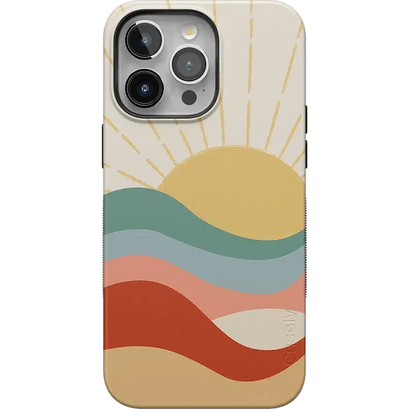 Here Comes the Sun | Colorblock Sunset Case iPhone Case get.casely Bold + MagSafe® iPhone 15 Pro Max