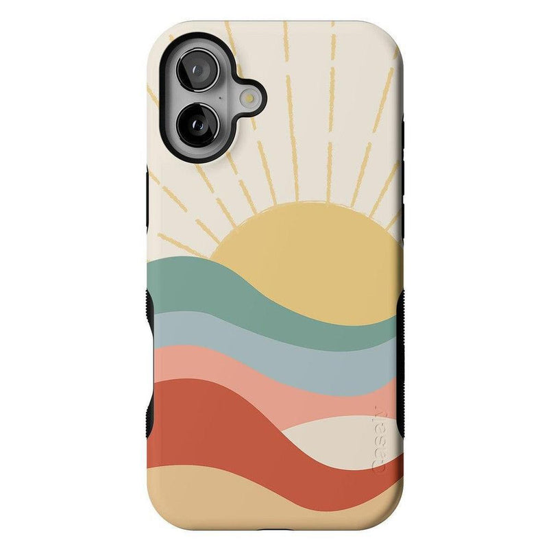 Here Comes the Sun | Colorblock Sunset Case iPhone Case get.casely Bold + MagSafe® iPhone 16 Plus