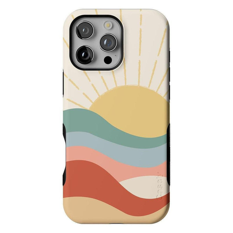 Here Comes the Sun | Colorblock Sunset Case iPhone Case get.casely Bold + MagSafe® iPhone 16 Pro Max