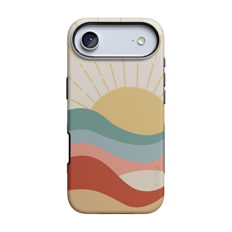 Here Comes the Sun | Colorblock Sunset Case iPhone Case get.casely Bold + MagSafe® iPhone 17 Air 