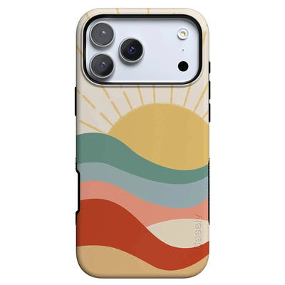 Here Comes the Sun | Colorblock Sunset Case iPhone Case get.casely Bold + MagSafe® iPhone 18 Pro Max 
