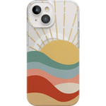 Here Comes the Sun | Colorblock Sunset Case iPhone Case get.casely Classic + MagSafe® iPhone 15 Plus