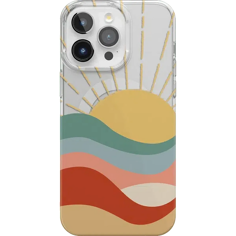 Here Comes the Sun | Colorblock Sunset Case iPhone Case get.casely Classic + MagSafe® iPhone 15 Pro Max