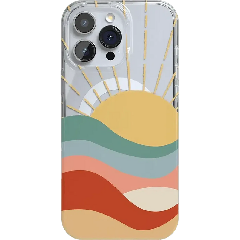Here Comes the Sun | Colorblock Sunset Case iPhone Case get.casely Classic + MagSafe® iPhone 16 Pro Max