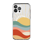 Here Comes the Sun | Colorblock Sunset Case iPhone Case get.casely Clear + MagSafe® iPhone 13 Pro Max 