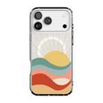 Here Comes the Sun | Colorblock Sunset Case iPhone Case get.casely Clear + MagSafe® iPhone 17 Pro Max 