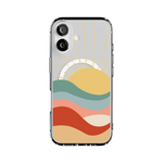 Here Comes the Sun | Colorblock Sunset Case iPhone Case get.casely Clear + MagSafe® iPhone 17 
