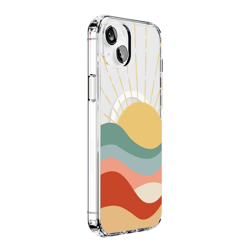 Here Comes the Sun | Colorblock Sunset Case iPhone Case get.casely 