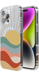 Here Comes the Sun | Colorblock Sunset Case iPhone Case get.casely 