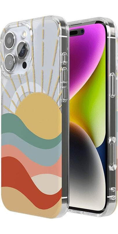 Here Comes the Sun | Colorblock Sunset Case iPhone Case get.casely 