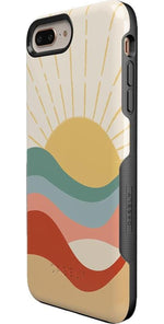 Here Comes the Sun | Colorblock Sunset Case iPhone Case get.casely