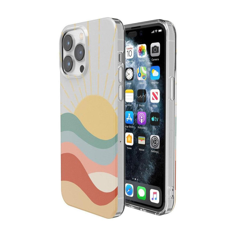 Here Comes the Sun | Colorblock Sunset Case iPhone Case get.casely