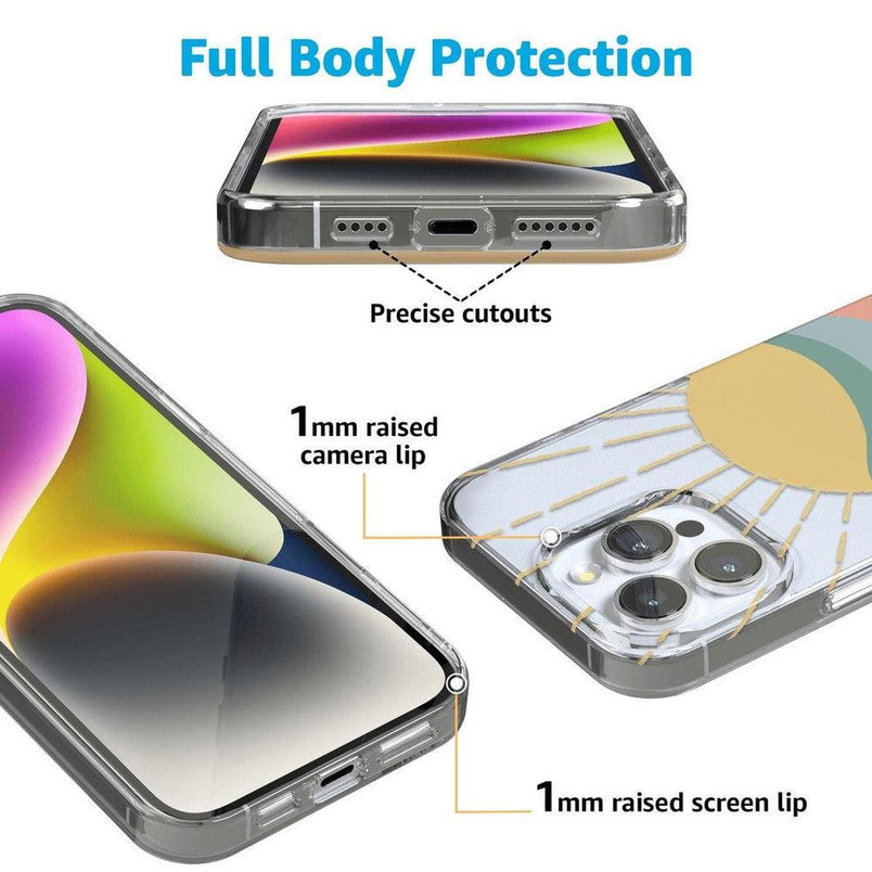 Here Comes the Sun | Colorblock Sunset Case iPhone Case get.casely 