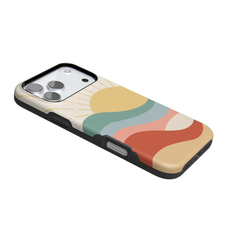 Here Comes the Sun | Colorblock Sunset Case iPhone Case get.casely 