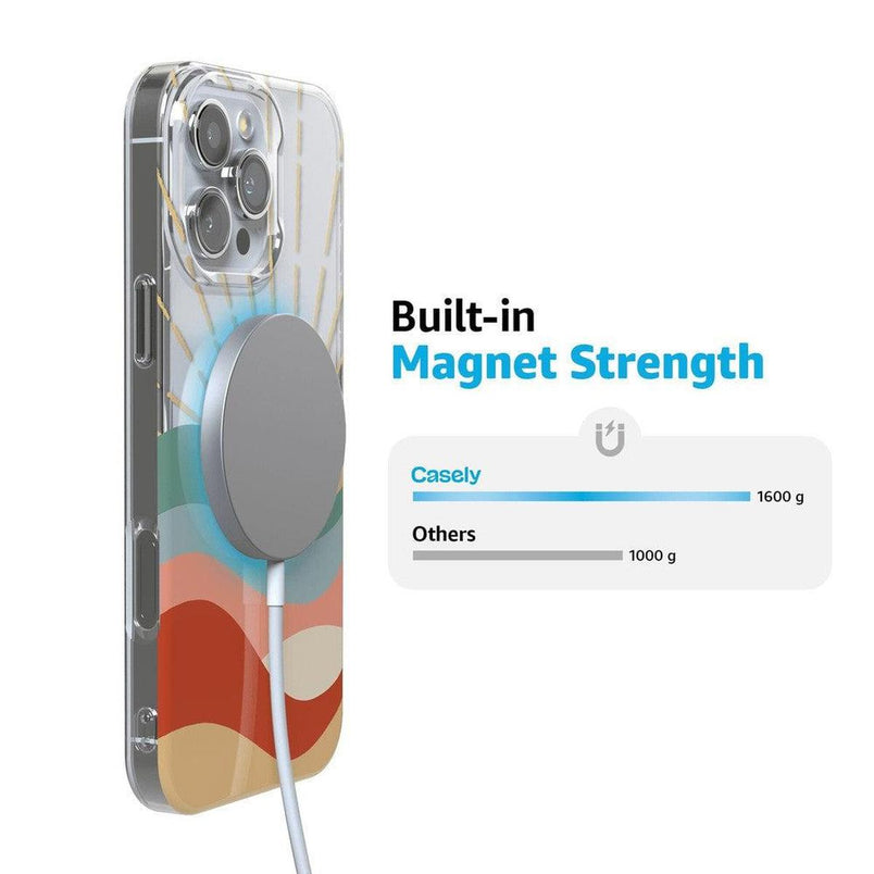 Here Comes the Sun | Colorblock Sunset Case iPhone Case get.casely 