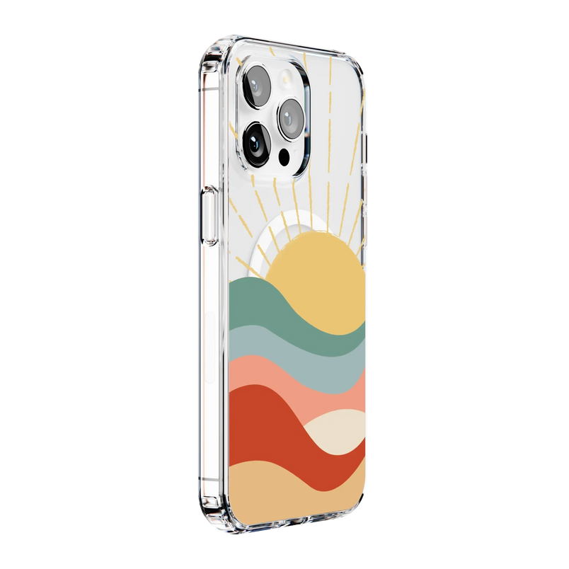 Here Comes the Sun | Colorblock Sunset Case iPhone Case get.casely 