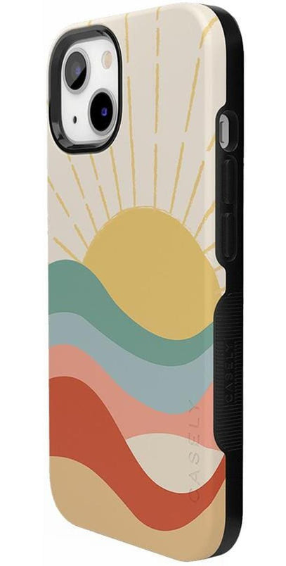 Here Comes the Sun | Colorblock Sunset Case iPhone Case get.casely