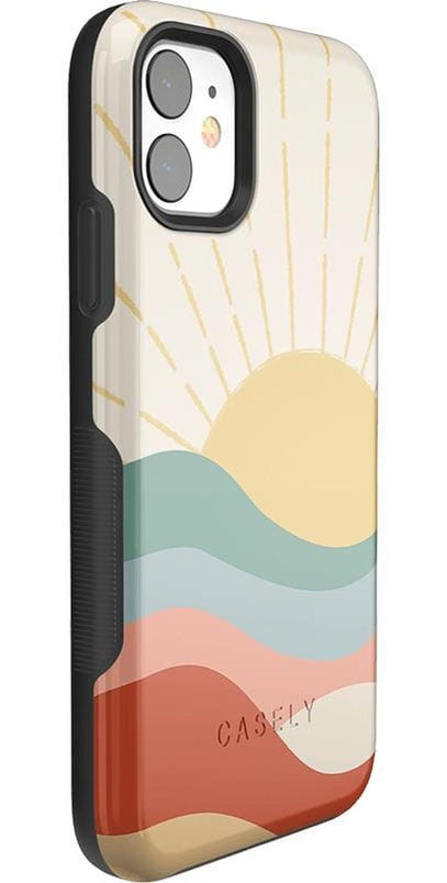 Here Comes the Sun | Colorblock Sunset Case iPhone Case get.casely