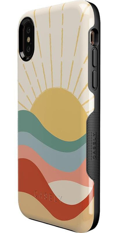 Here Comes the Sun | Colorblock Sunset Case iPhone Case get.casely
