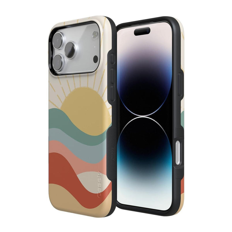 Here Comes the Sun | Colorblock Sunset Case iPhone Case get.casely 