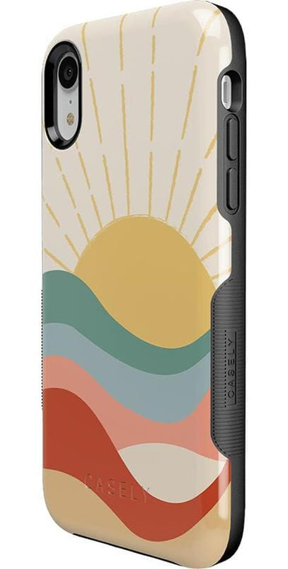 Here Comes the Sun | Colorblock Sunset Case iPhone Case get.casely
