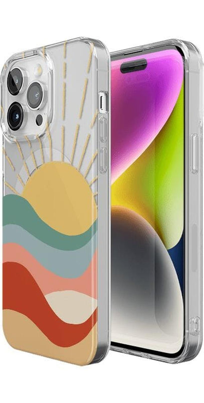 Here Comes the Sun | Colorblock Sunset Case iPhone Case get.casely 