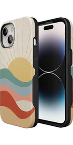 Here Comes the Sun | Colorblock Sunset Case iPhone Case get.casely 