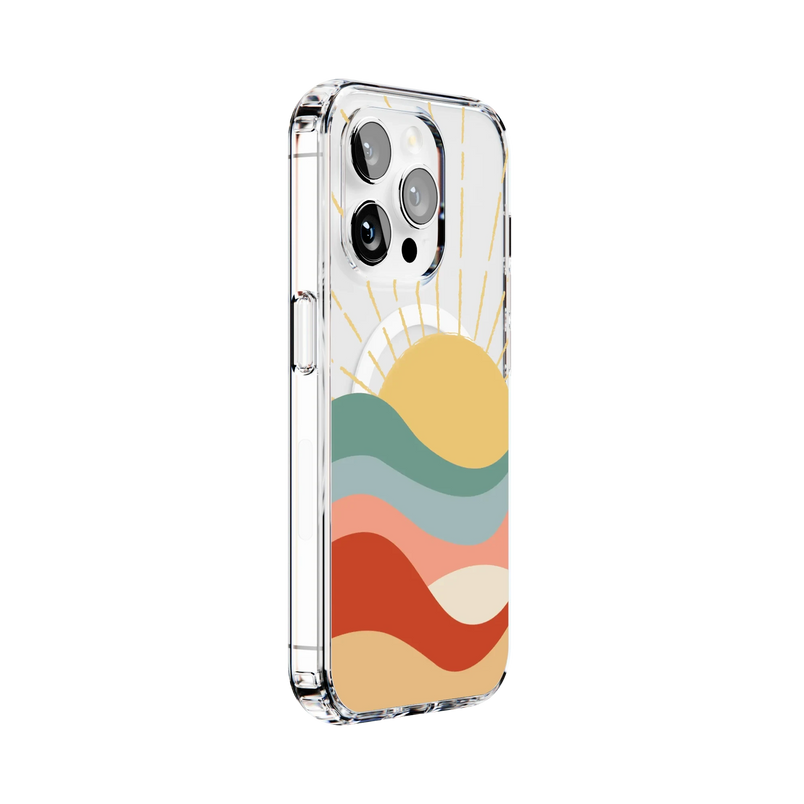 Here Comes the Sun | Colorblock Sunset Case iPhone Case get.casely 