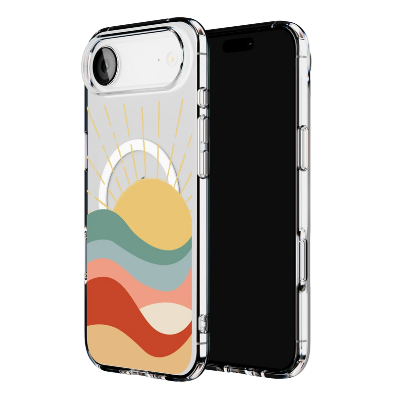 Here Comes the Sun | Colorblock Sunset Case iPhone Case get.casely 